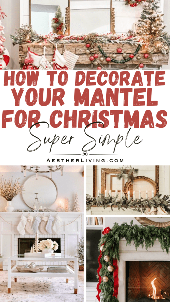 how to decorate your mantel for christmas super simple
