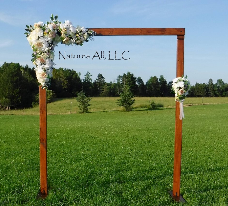 ON Salewedding Arch/wedding Arbor/rustic Wedding Arch With Platform Stands Included/indoor or Outdoors/country Wedding Backdrop/provincial - Etsy