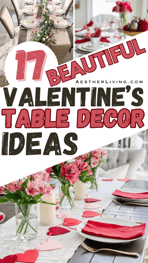 17 beautiful valentines table decor idea