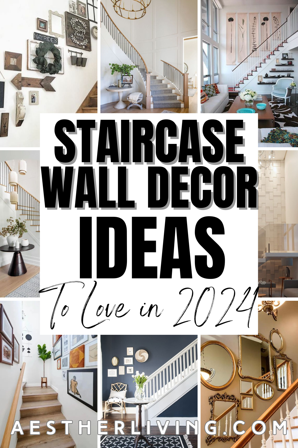 19 Staircase Wall Decor Ideas 2024 1 