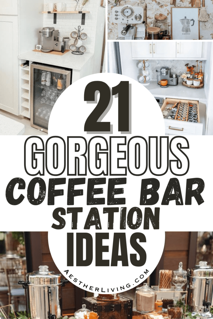 21 Gorgeous Coffee Bar Station Ideas (that Will Inspire) - Aesther Living