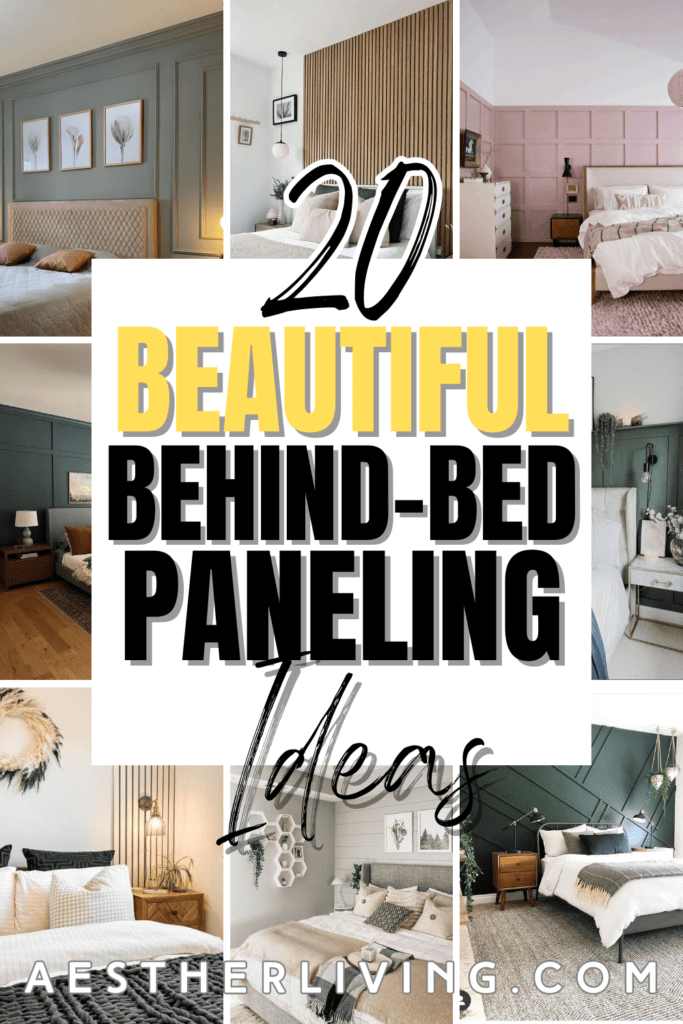 20 Beautiful Behind Bed Paneling Ideas (for a stunning transformation ...