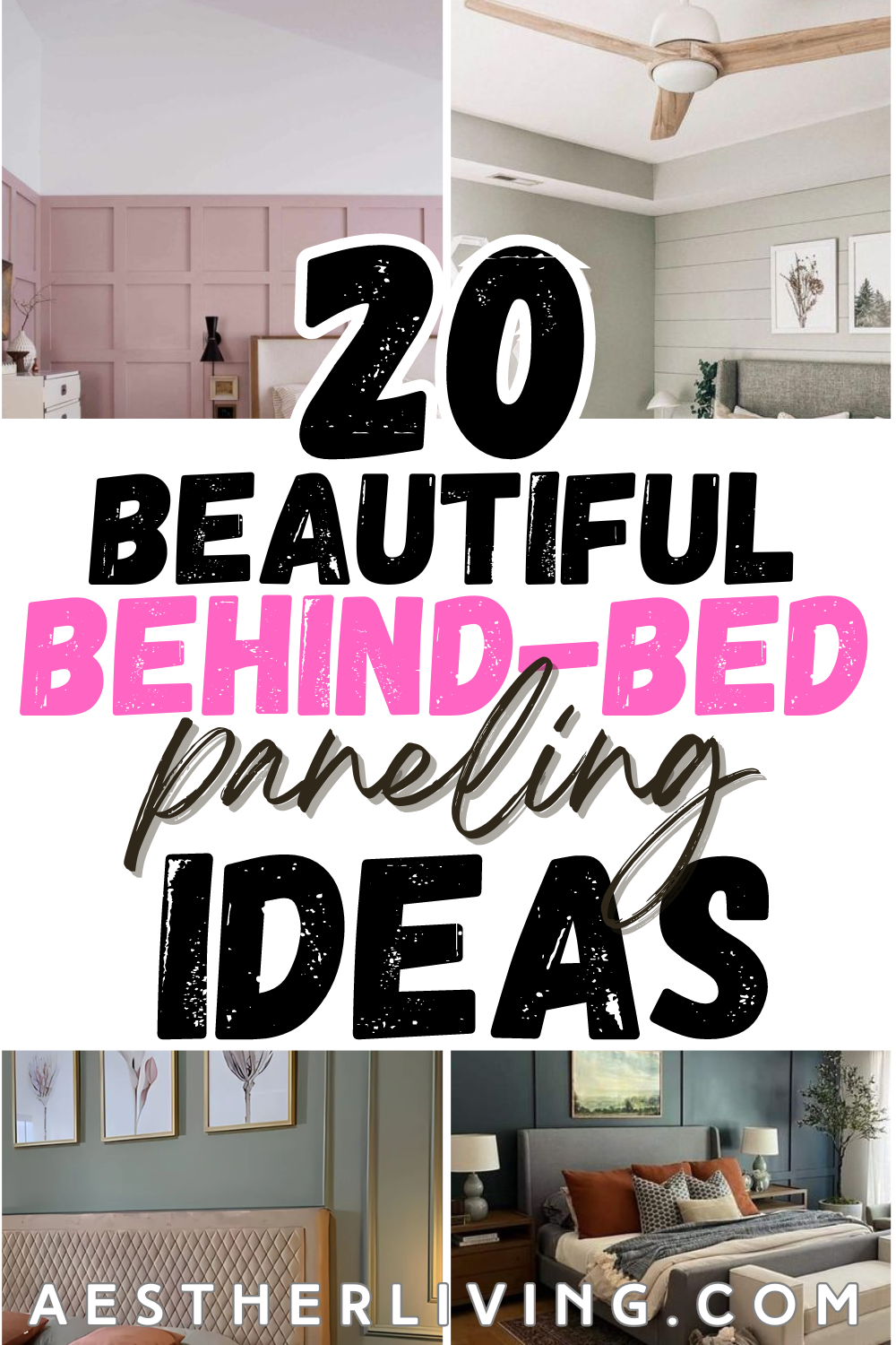 20 Beautiful Behind Bed Paneling Ideas (for a stunning transformation ...