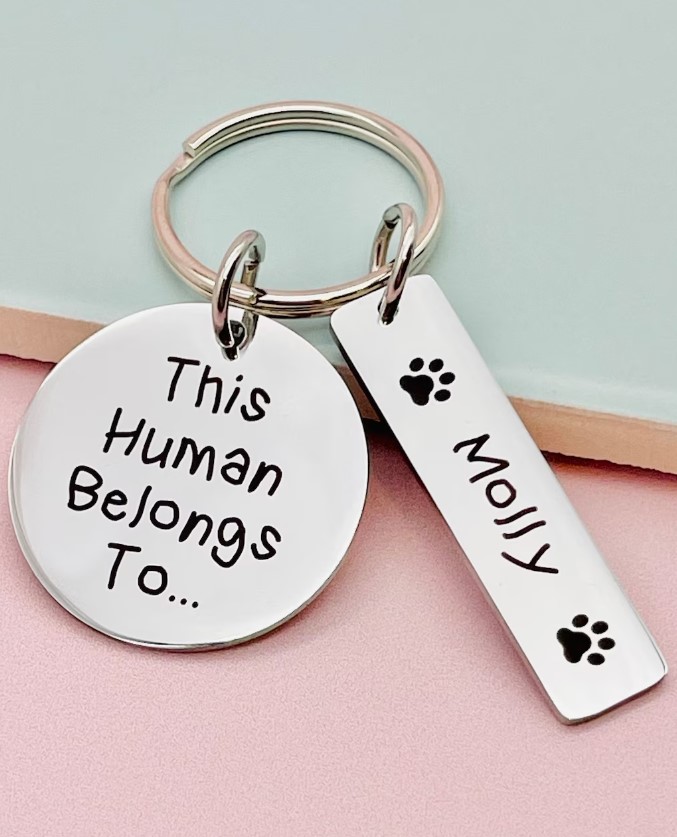 This Human Belongs To - Cat Mum - Dog Mum, Animal Lover - Pet Owner - Mother's Day - Fathers Day - From the Cat Dog Pet Gift - Etsy