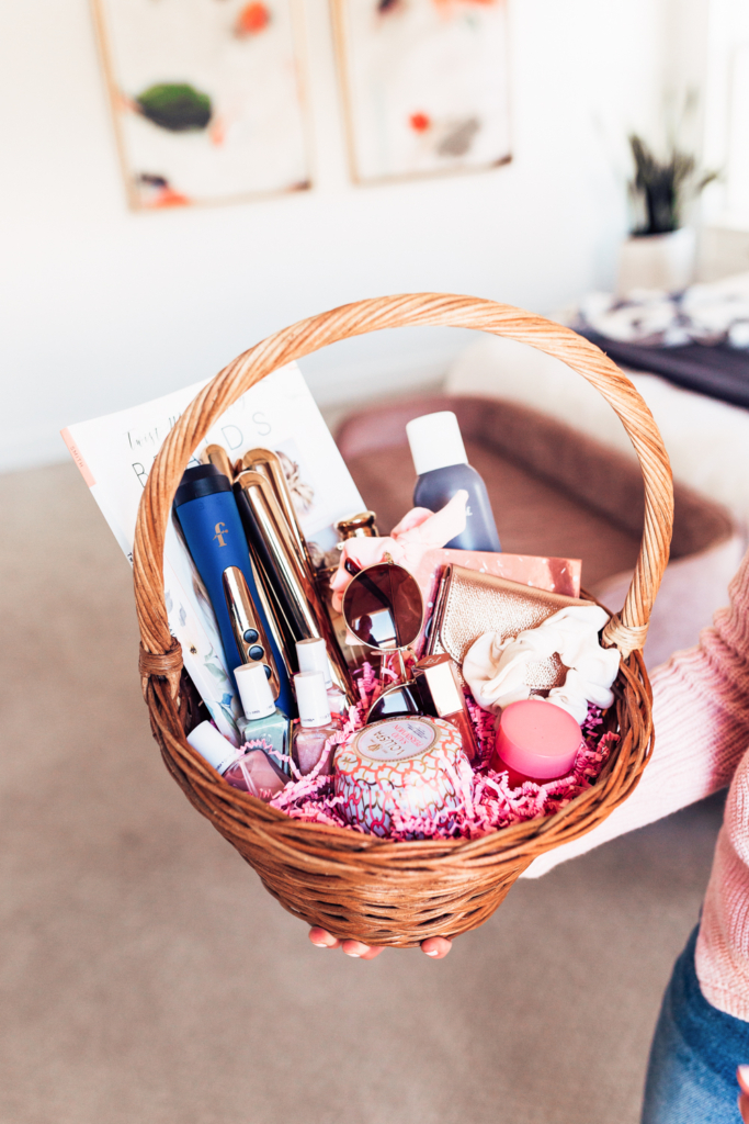 women easter gift basket