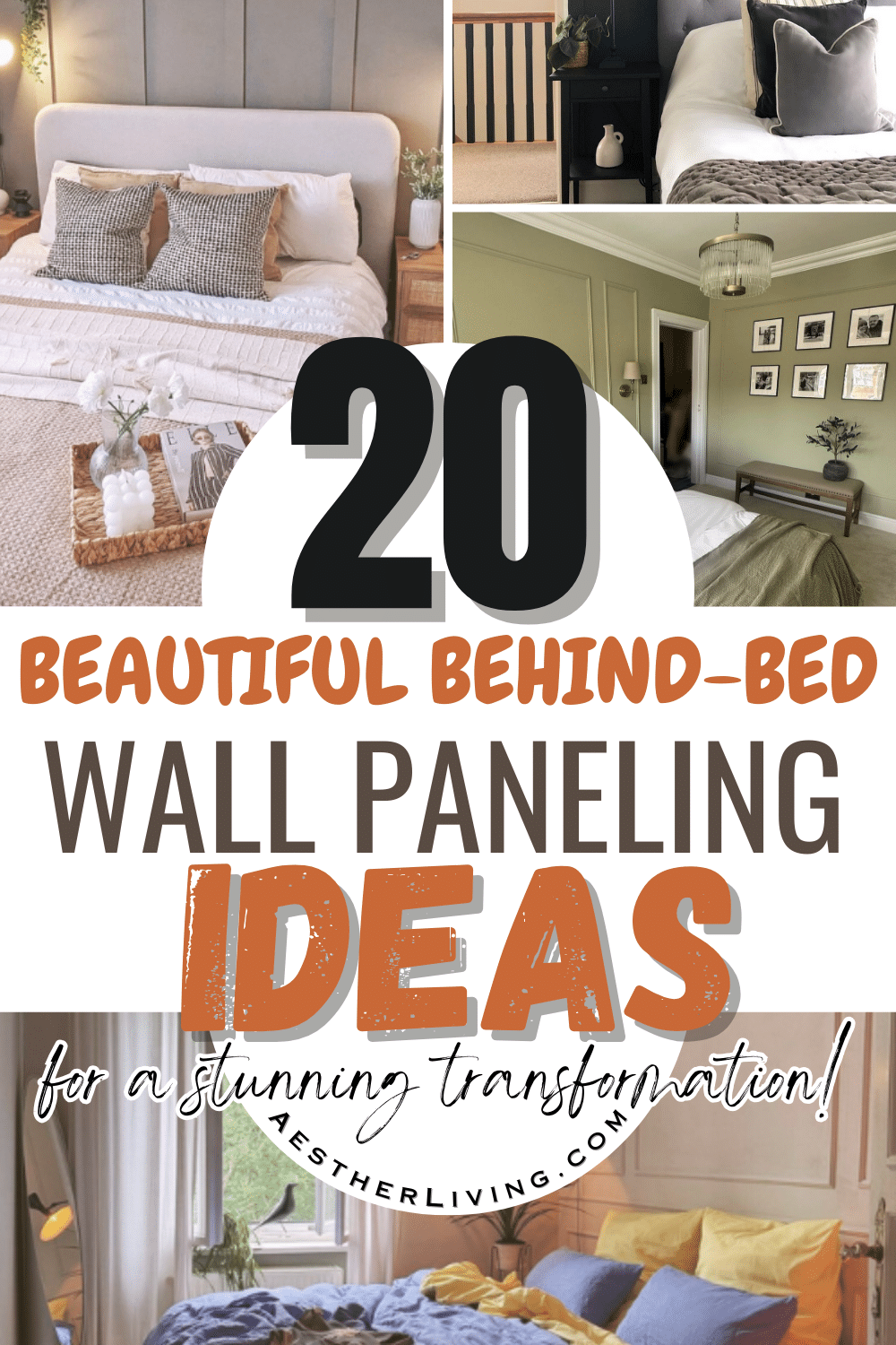20 Beautiful Behind Bed Paneling Ideas (for a stunning transformation ...