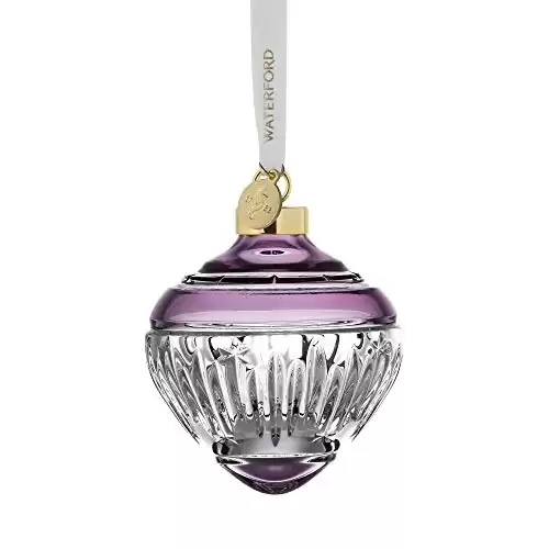 Waterford Winter Wonders Midnight Frost Bauble Ornament Lilac