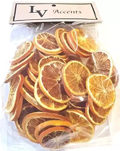 Little Valley Large 4 Cup Bag of Dried Orange Slices – Perfect for Potpourri, Crafts, Table Scatters – Not for Human Consumption