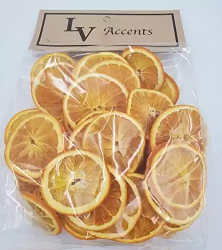 Little Valley Large 4 Cup Bag of Dried Orange Slices #20 – Perfect for Potpourri, Crafts, Table Scatters – Not for Human Consumption