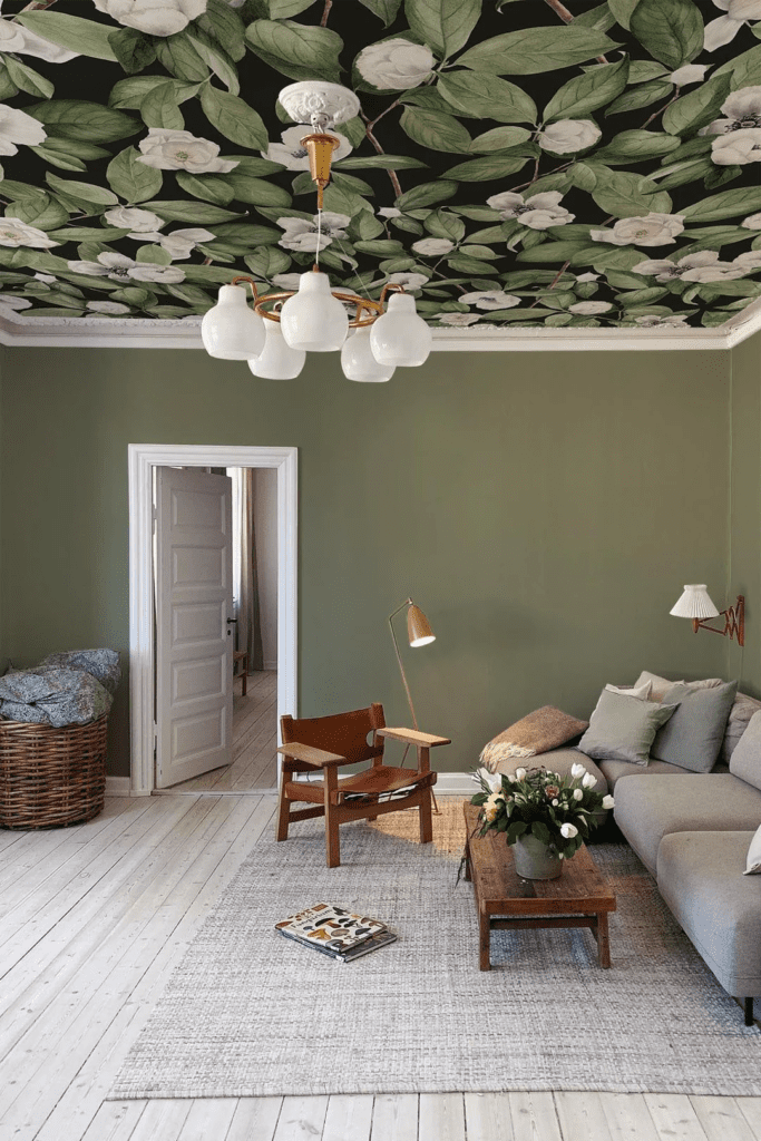 23 Stunning Ceiling Wallpaper Ideas for your Home - Aesther Living