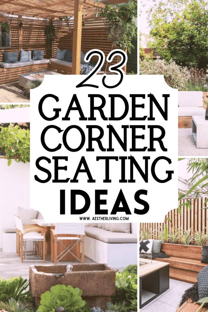 garden corner seating ideas 