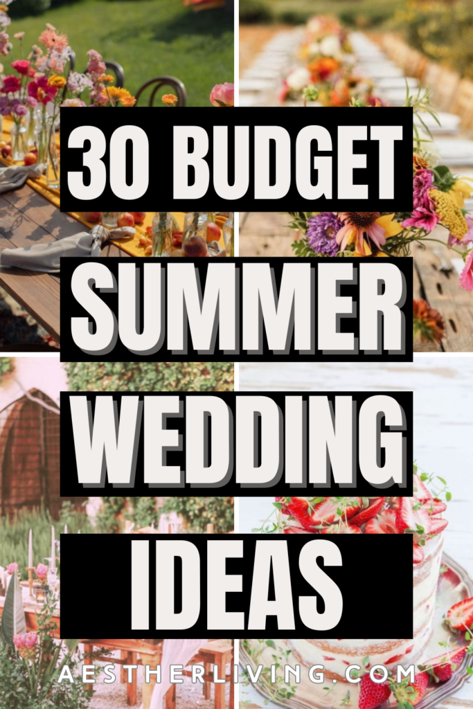 summer wedding on a budget