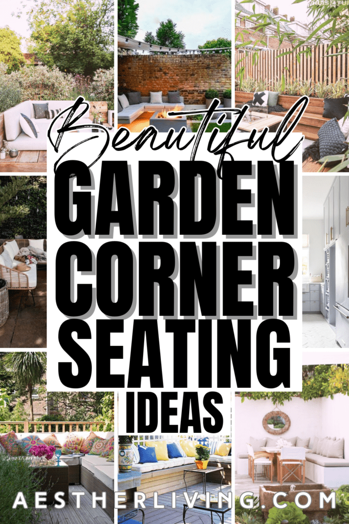 beautiful garden corner seating ideas
