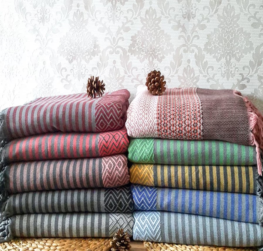 Oversized Boho Blanket, Cotton Bed Throw Blanket, Cotton Farmhouse Blanket, Natural Turkish Blanket, Large Bed Cover - Etsy