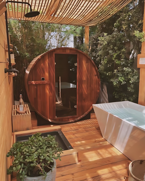outdoor home ideas sauna