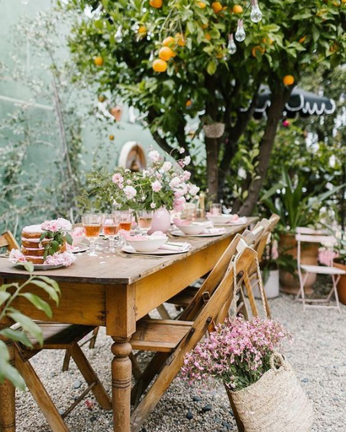 summer wedding backyard idea on a budget