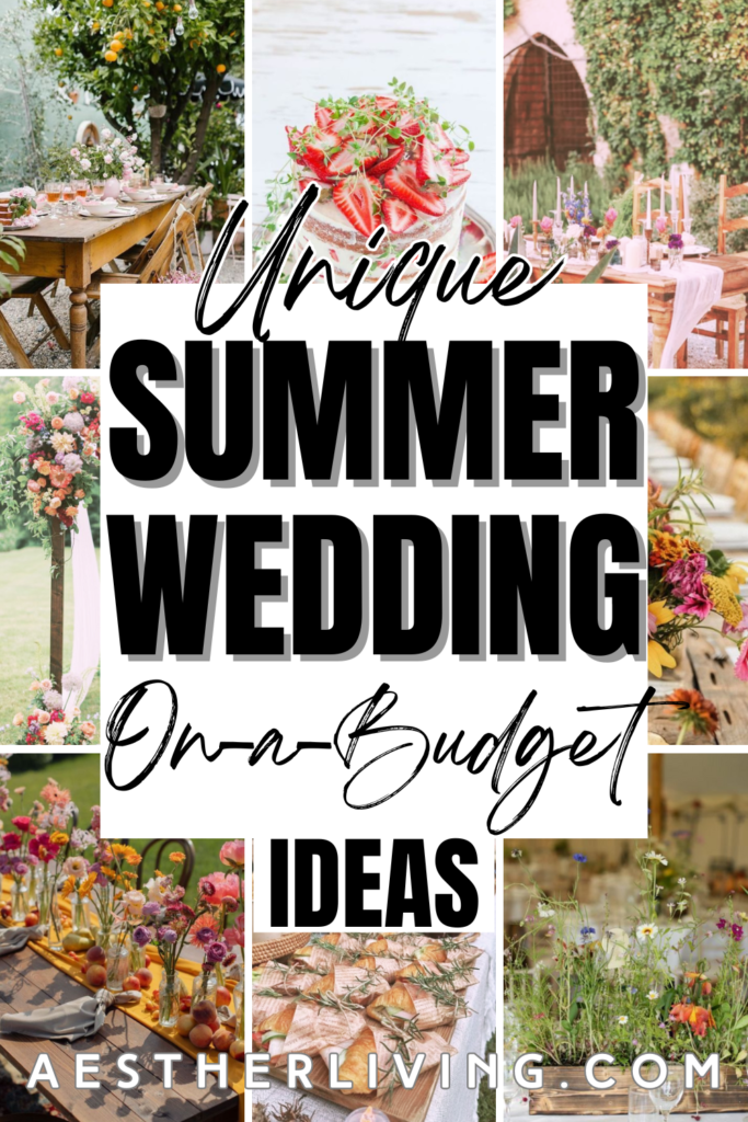 unique summer wedding ideas on a budget