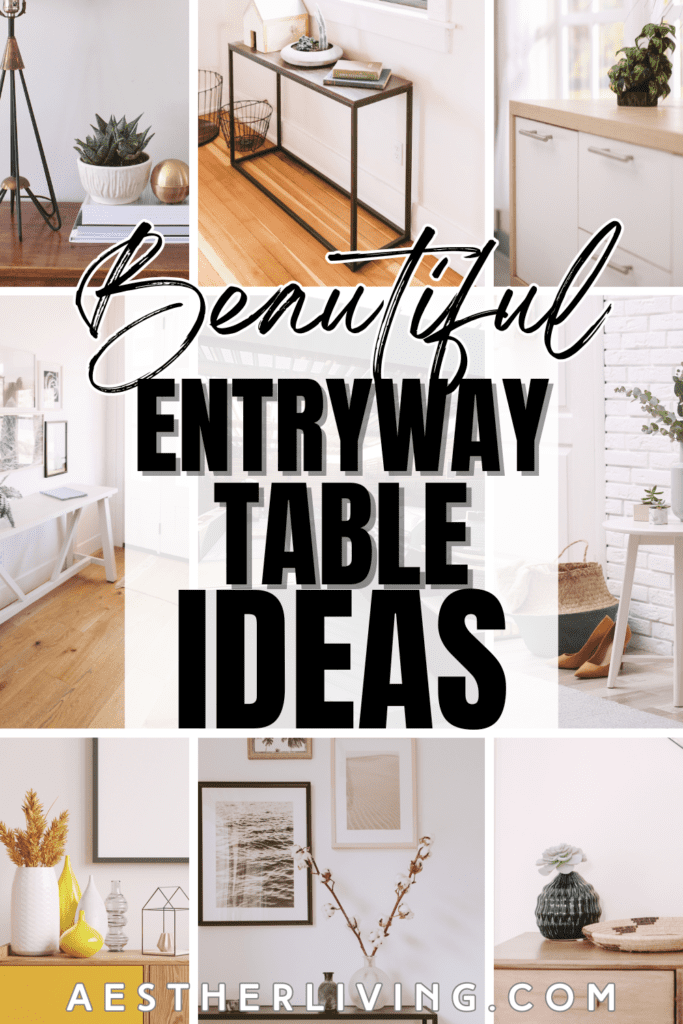 entryway table ideas