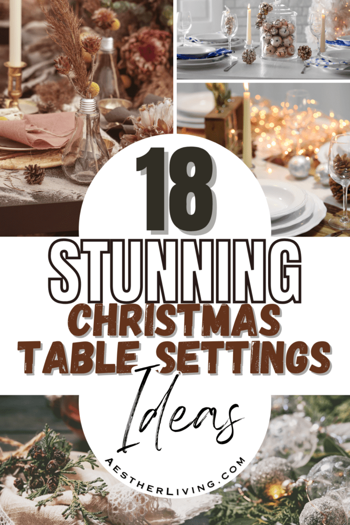 christmas table settings
