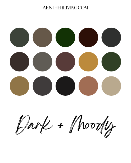 dark moody color palette